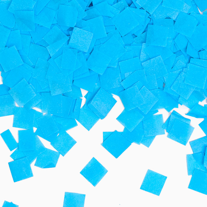 Cañón Confetti Cuadrado 30 cm Revelación Género Azul