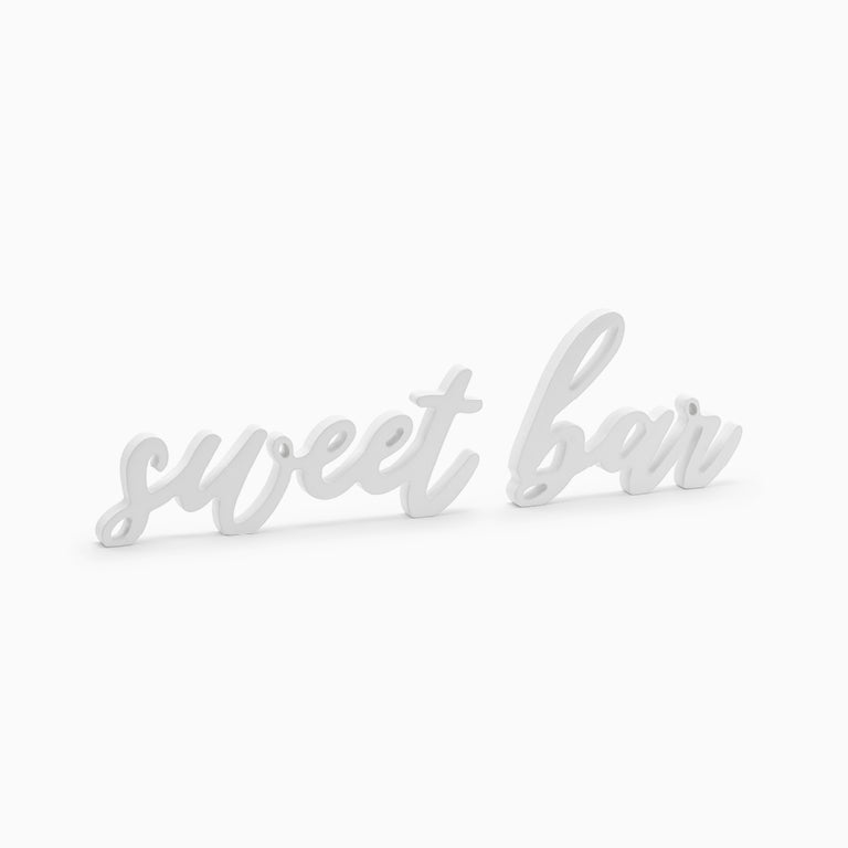 Letrero caligrafía boda 'sweet bar'