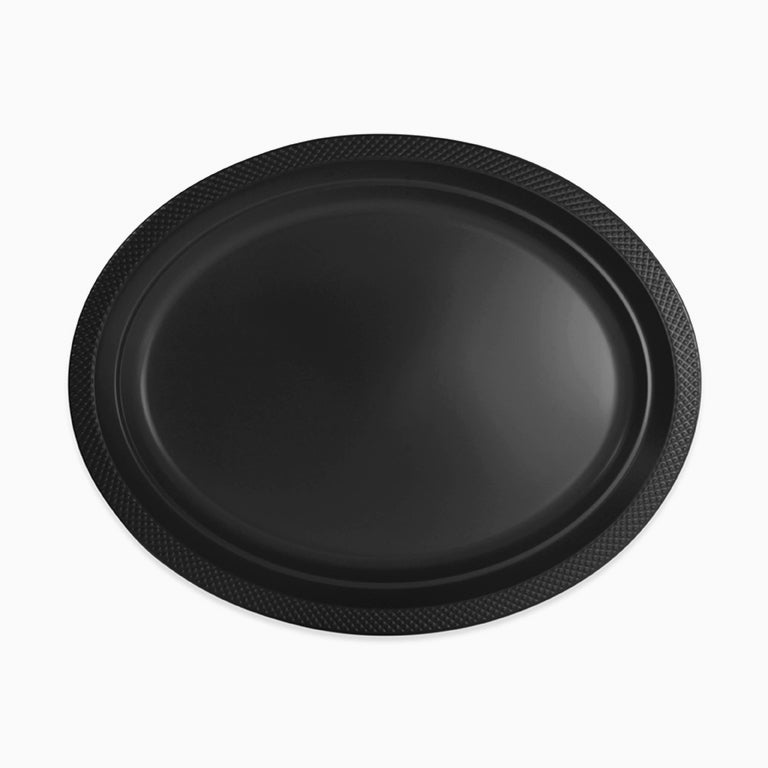 Bandeja Premium Ovalada 31 x 24.5 cm Negro