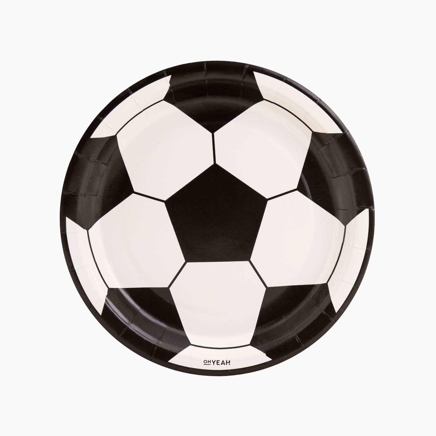 Plato Balón Fútbol / Pack 6 uds