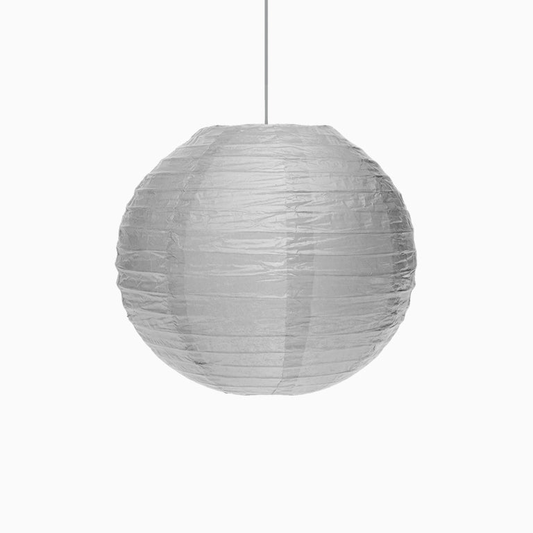 Lámpara Esfera Papel Pequeña Plata