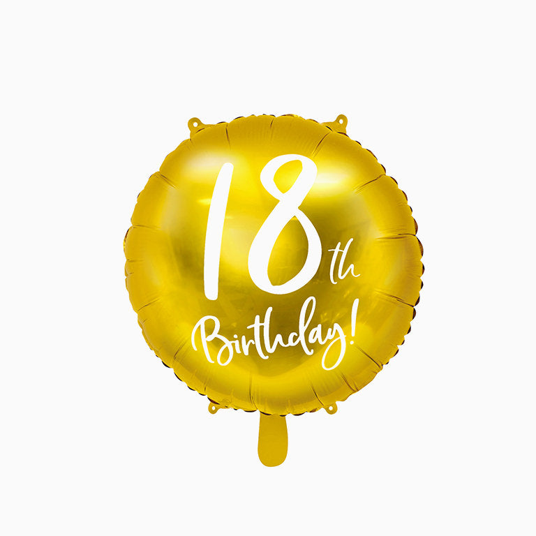 Globo Foil "18th Birthday"