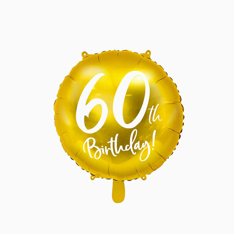 Globo Foil "60th Birthday"